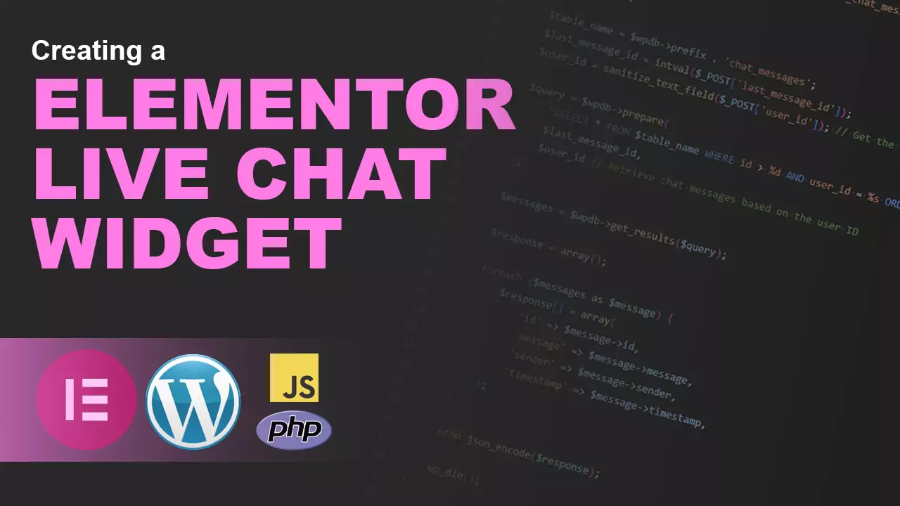 How to Create a Live Chat Widget in Elementor Using JS and PHP | Step-by-Step Tutorial