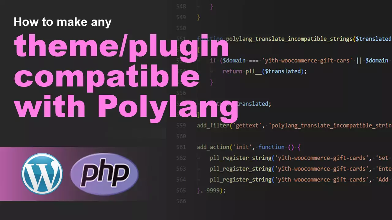How to make any theme/plugin compatible with Polylang
